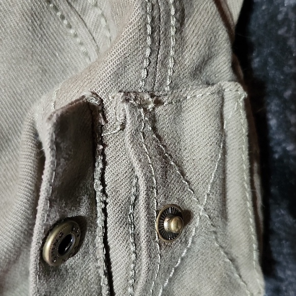 2013 FLEUR-DE-LIS RHINESTONES METAL OLIVE-BROWN POCKET CADET CAP HAT - Picture 4 of 14